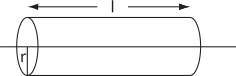 A diagram illustrating the field strength around a line current with labeled distances.