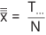 The mathematical equation states that the sample mean is equal to the total sum divided by the number of observations.